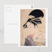 Ukiyoe [Utamaro] schoonheden 020 Briefkaart (Voorkant / Achterkant)