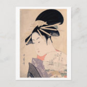 Ukiyoe [Utamaro] schoonheden 020 Briefkaart (Voorkant)