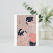 Ukiyoe [Utamaro] schoonheden 022 Briefkaart (Staand voorkant)
