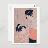 Ukiyoe [Utamaro] schoonheden 022 Briefkaart (Voorkant / Achterkant)
