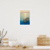 ukiyoe - Yoshida - 01 - Glitterende Zee Poster (Keuken)