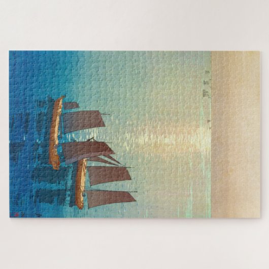 ukiyoe - Yoshida - 01 - Zee van Glittering Legpuzzel (Horizontaal)