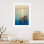 ukiyoe - Yoshida - 01 - Zee van Glittering Poster (Keuken)