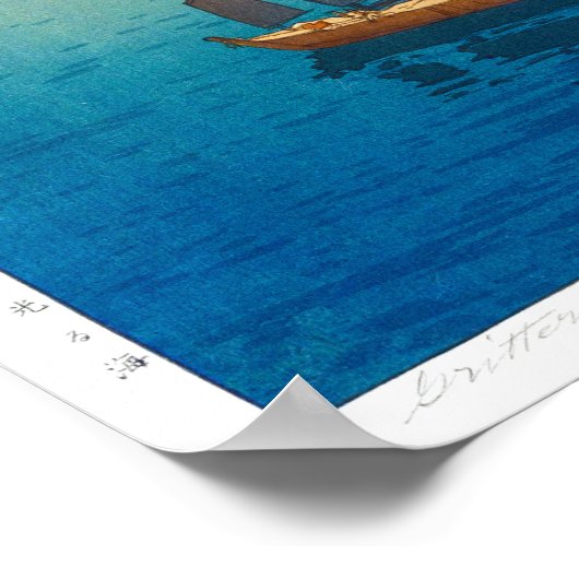 ukiyoe - Yoshida - 01 - Zee van Glittering Poster (Hoek)