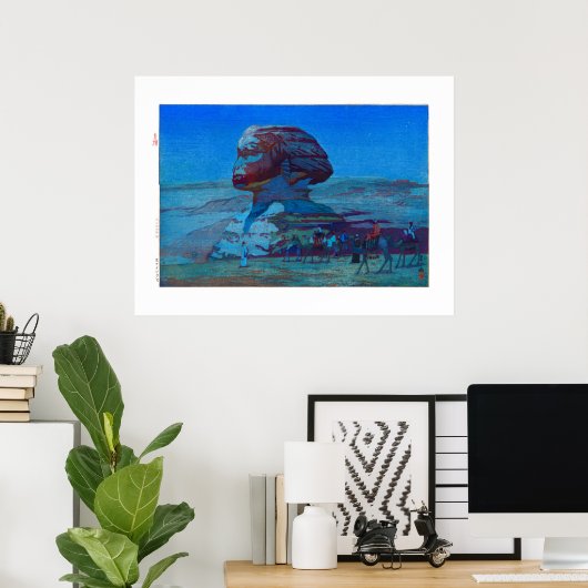 ukiyoe - Yoshida - 02 - Sphinx Poster (Thuiskantoor)