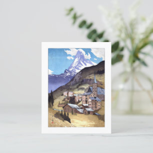 ukiyoe - Yoshida - 04 - Matterhorn - Briefkaart
