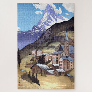 ukiyoe - Yoshida - 04 - Matterhorn - Legpuzzel