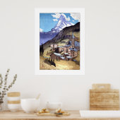 ukiyoe - Yoshida - 04 - Matterhorn - Poster (Keuken)