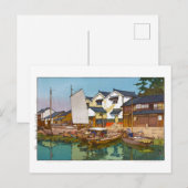 ukiyoe - Yoshida - 05 - Kura in Tomonoura - Briefkaart (Voorkant / Achterkant)