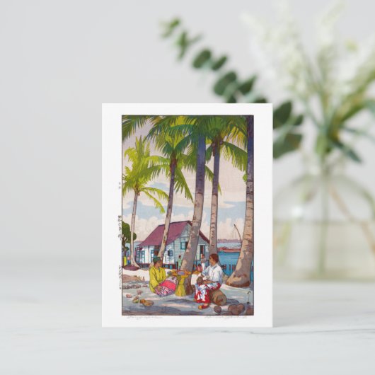 ukiyoe - Yoshida - 06 - Singapore - Briefkaart (Staand voorkant)