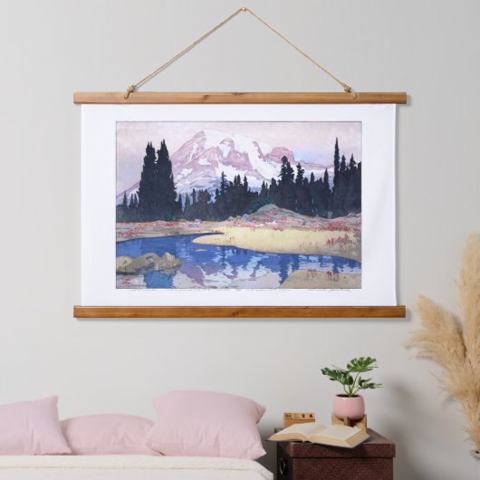 ukiyoe - Yoshida - 07 - Mount Rainier - Hangend Wandkleed (Slaapkamer)