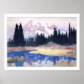 ukiyoe - Yoshida - 07 - Mount Rainier - Poster (Voorkant)