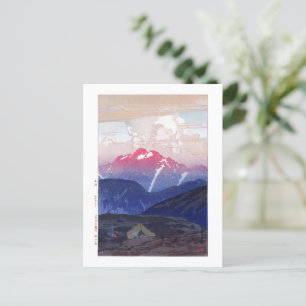 ukiyoe - Yoshida - 10 - Morning on Mt. Tsurugi - Briefkaart