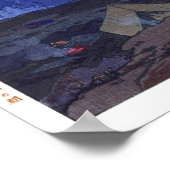 ukiyoe - Yoshida - 10 - Morning on Mt. Tsurugi - Poster (Hoek)