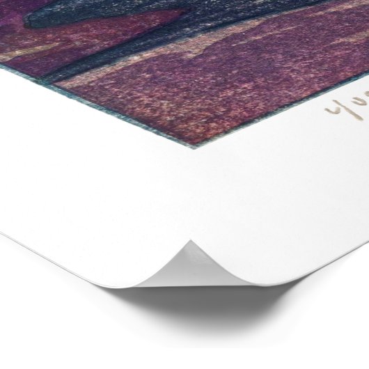 ukiyoe - Yoshida - 11 - Mt. Hodaka - Poster (Hoek)