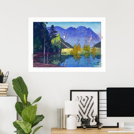 ukiyoe - Yoshida - 11 - Mt. Hodaka - Poster (Thuiskantoor)
