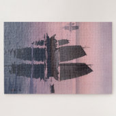 ukiyoe - Yoshida - 12 - Sailing Boats-Evening - Legpuzzel (Horizontaal)