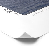 ukiyoe - Yoshida - 12 - Sailing Boats-Evening - Poster (Hoek)