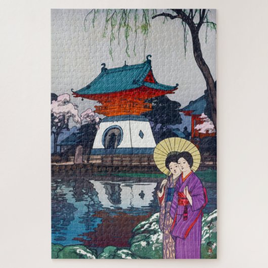 ukiyoe - Yoshida - 13 - Shinobazu Pond - Legpuzzel (Verticaal)