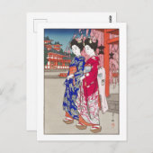 ukiyoe - Yoshida - 14 - Maiko - Briefkaart (Voorkant / Achterkant)