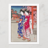 ukiyoe - Yoshida - 14 - Maiko - Briefkaart (Voorkant)