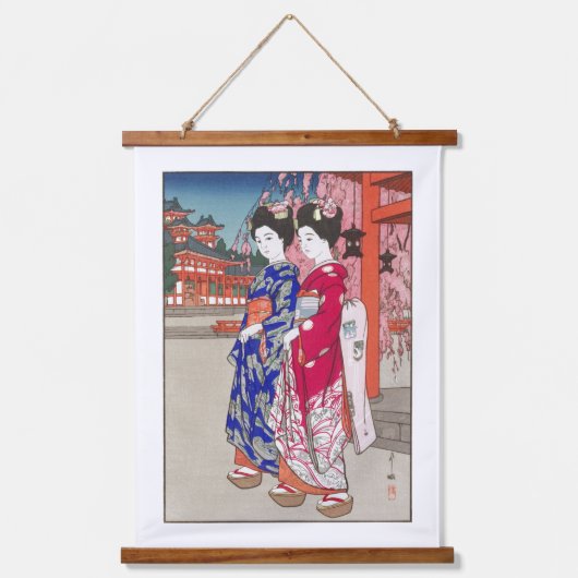 ukiyoe - Yoshida - 14 - Maiko - Hangend Wandkleed (Voorkant)