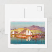 ukiyoe - Yoshida - 17 - wacht op de Tide - Briefkaart (Voorkant / Achterkant)