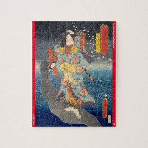 ukiyoe - Yūfu Tsunade - Japanse goochelaar - Legpuzzel