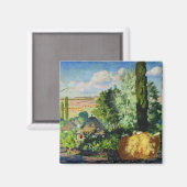 Ukraïens Landschap (Landelijke Boerderijen) (Kunst Magneet (Voorkant / Achterkant)