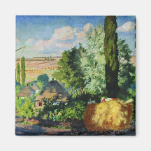 Ukraïens Landschap (Landelijke Boerderijen) (Kunst