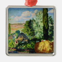 Ukraïens Landschap (Landelijke Boerderijen) (Kunst