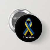 Ukraïense vlag t-shirt met Oekraïense nationale kl Ronde Button 5,7 Cm (Voorkant /achterkant)