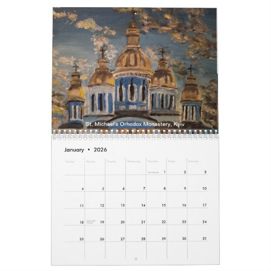 Ukraine 2026 Calendar Kalender (Jan 2026)