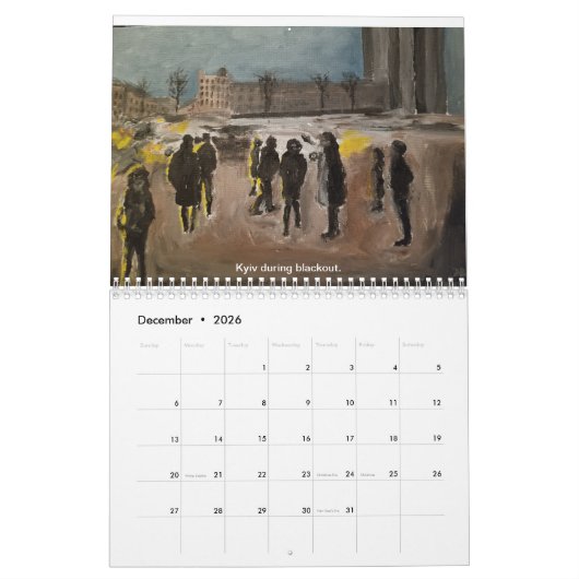Ukraine 2026 Calendar Kalender (Dec 2026)