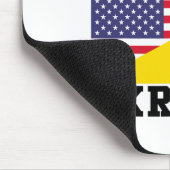 Ukraine American Pride Vintage Retro Ukrainian Fla Muismat (Hoek)