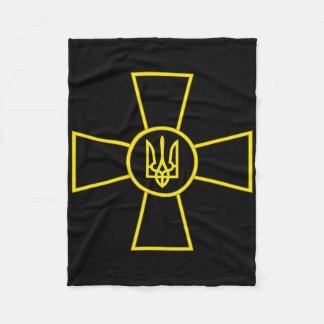 Ukraine Armed Forces Emblem Ukrainian Army Flag (y Fleece Deken