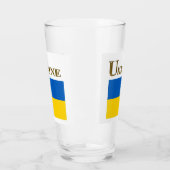 UKRAINE BEER GLASS GLAS (Links)
