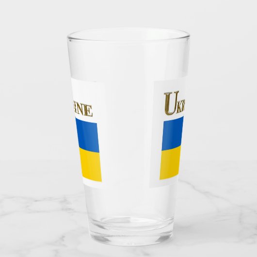UKRAINE BEER GLASS GLAS (Rechts)