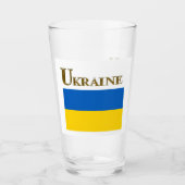UKRAINE BEER GLASS GLAS (Voorkant)