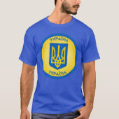 Ukraine Coat of Arms Circle Shape T-shirt (Voorkant)