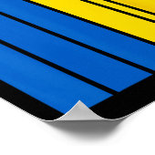 Ukraine Flag 3 Poster (Hoek)