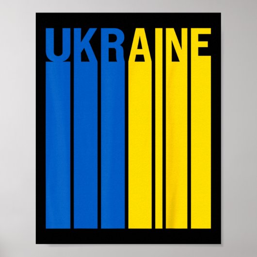 Ukraine Flag 3 Poster (Voorkant)