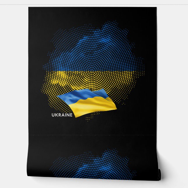 Ukraine flag behang (Afrollen)