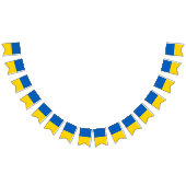 Ukraine flag bunting banner (Alle)