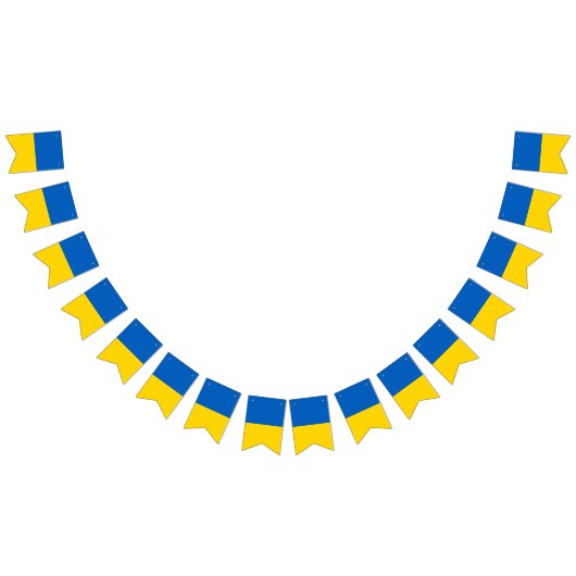 Ukraine flag bunting banner (Alle)