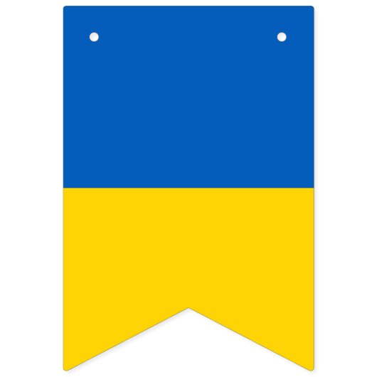 Ukraine flag bunting banner (Derde vlag)