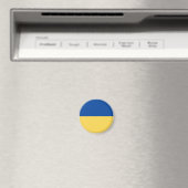 UKRAINE FLAG BUTTON MAGNET (Insitu (Vaatwasser))