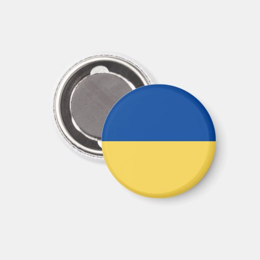 UKRAINE FLAG BUTTON MAGNET (Voorkant / Achterkant)