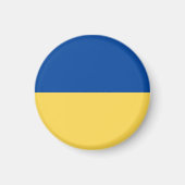 UKRAINE FLAG BUTTON MAGNET (Voorkant)