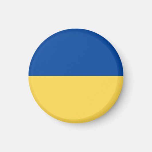 UKRAINE FLAG BUTTON MAGNET (Voorkant)